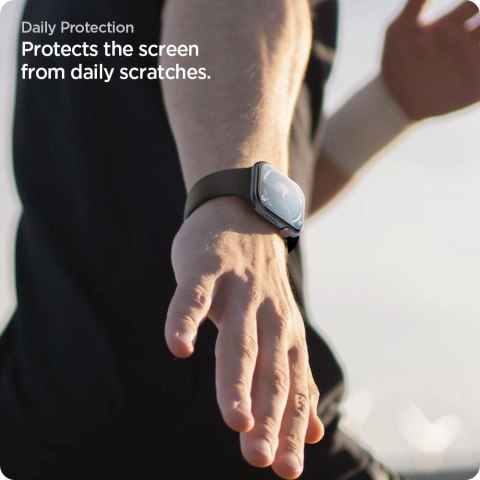 Szkło hybrydowe Spigen Elite Shield "EZ FIT" 2-PACK na Apple Watch 10 (46 MM) - przezroczyste Szkło hybrydowe Spigen Elite Shield "EZ FIT" 2-PACK na Apple Watch 10 (46 MM) - przezroczyste