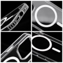 Drop Glue Colorful Ring Mag Cover kompatybilny z MagSafe pasuje do IPHONE 15 PRO MAX biały Drop Glue Colorful Ring Mag Cover kompatybilny z MagSafe pasuje do IPHONE 15 PRO MAX biały