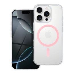 Drop Glue Colorful Ring Mag Cover kompatybilny z MagSafe pasuje do IPHONE 15 PRO MAX różowy