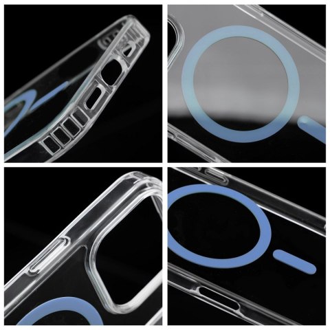 Drop Glue Colorful Ring Mag Cover kompatybilny z MagSafe pasuje do SAMSUNG A36 jasny niebieski Drop Glue Colorful Ring Mag Cover kompatybilny z MagSafe pasuje do SAMSUNG A36 jasny niebieski