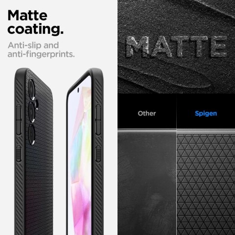 Etui Spigen Liquid Air na Samsung Galaxy A35 5G - czarny mat Etui Spigen Liquid Air na Samsung Galaxy A35 5G - czarny mat