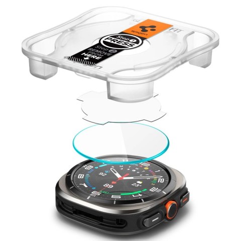 Szkło hartowane Spigen Glas.TR EZ Fit na Samsung Galaxy Watch Ultra (47 mm) - przezroczyste (2-pak) Szkło hartowane Spigen Glas.TR EZ Fit na Samsung Galaxy Watch Ultra (47 mm) - przezroczyste (2-pak)