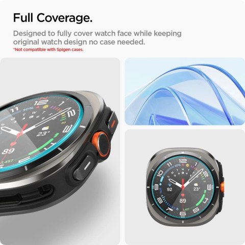 Szkło hartowane Spigen Glas.TR EZ Fit na Samsung Galaxy Watch Ultra (47 mm) - przezroczyste (2-pak) Szkło hartowane Spigen Glas.TR EZ Fit na Samsung Galaxy Watch Ultra (47 mm) - przezroczyste (2-pak)