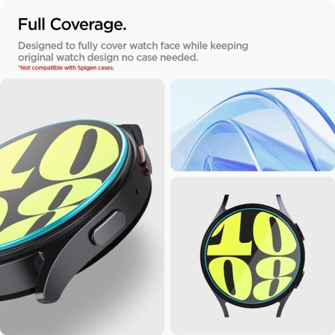 Szkło hartowane Spigen Glas.tR EZ Fit na Samsung Galaxy Watch 7 (44 mm) - 2 szt. Szkło hartowane Spigen Glas.tR EZ Fit na Samsung Galaxy Watch 7 (44 mm) - 2 szt.