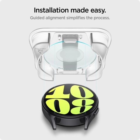 Szkło hartowane Spigen Glas.tR EZ Fit na Samsung Galaxy Watch 7 (44 mm) - 2 szt. Szkło hartowane Spigen Glas.tR EZ Fit na Samsung Galaxy Watch 7 (44 mm) - 2 szt.