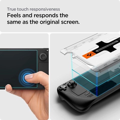 Szkło hartowane Spigen Glas.tR EZ Fit na Steam Deck Szkło hartowane Spigen Glas.tR EZ Fit na Steam Deck