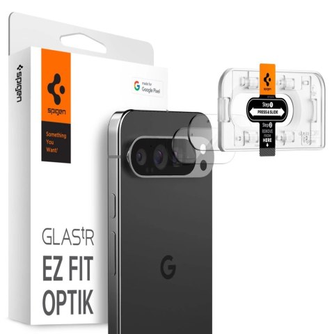 Szkło hartowane na aparat Spigen Optik.tR Ez Fit na Google Pixel 9 Pro (2-pak)