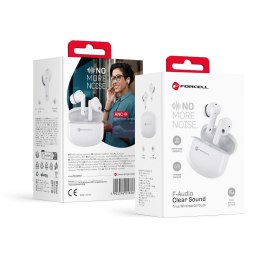 Słuchawki bezprzewodowe douszne Forcell F-Audio TWS Clear Sound białe