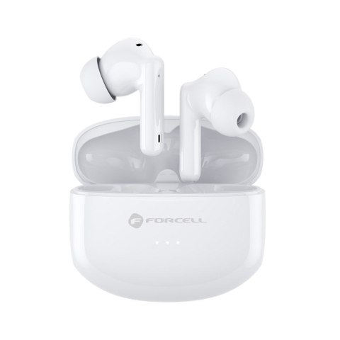 Słuchawki bezprzewodowe douszne Forcell F-Audio TWS Clear Sound białe Słuchawki bezprzewodowe douszne Forcell F-Audio TWS Clear Sound białe