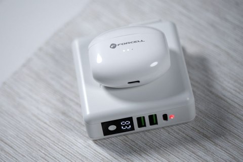 Słuchawki bezprzewodowe douszne Forcell F-Audio TWS Clear Sound białe Słuchawki bezprzewodowe douszne Forcell F-Audio TWS Clear Sound białe