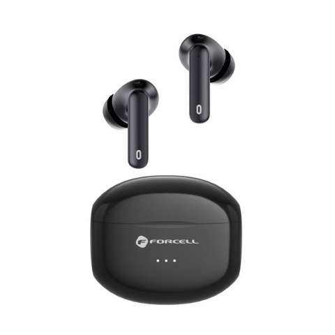 Słuchawki bezprzewodowe douszne Forcell F-Audio TWS Clear Sound czarne Słuchawki bezprzewodowe douszne Forcell F-Audio TWS Clear Sound czarne