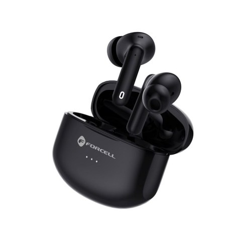 Słuchawki bezprzewodowe douszne Forcell F-Audio TWS Clear Sound czarne Słuchawki bezprzewodowe douszne Forcell F-Audio TWS Clear Sound czarne