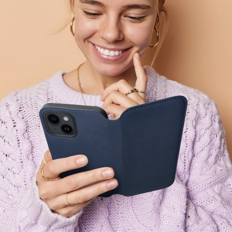 Kabura DUAL POCKET Book do XIAOMI Redmi Note 14 Pro 5G / 14 Pro Plus 5G granatowy Kabura DUAL POCKET Book do XIAOMI Redmi Note 14 Pro 5G / 14 Pro Plus 5G granatowy