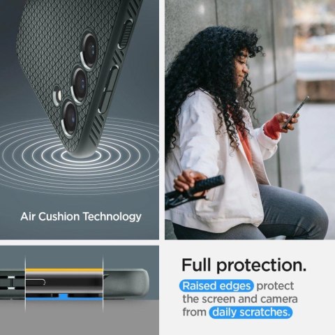 Etui Spigen Liquid Air na Samsung Galaxy S23 - ciemnozielone Etui Spigen Liquid Air na Samsung Galaxy S23 - ciemnozielone