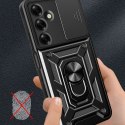 Etui Tech-Protect Camshield Pro na Samsung Galaxy M35 5G - czarne Etui Tech-Protect Camshield Pro na Samsung Galaxy M35 5G - czarne