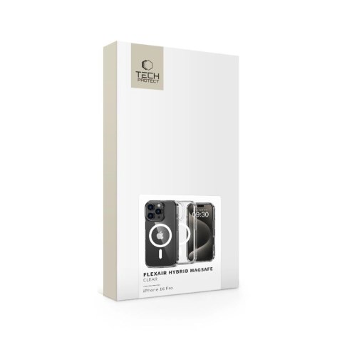 Etui Tech-Protect FlexAir Hybrid MagSafe na iPhone 16 Pro - przezroczyste Etui Tech-Protect FlexAir Hybrid MagSafe na iPhone 16 Pro - przezroczyste