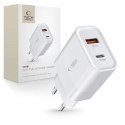 Ładowarka Tech-Protect C30W sieciowa USB-C PD 30W / USB-A QC 3.0 - biała Ładowarka Tech-Protect C30W sieciowa USB-C PD 30W / USB-A QC 3.0 - biała