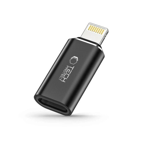 Adapter Tech-Protect UltraBoost Lightning (męski) / USB-C (żeński) - czarny Adapter Tech-Protect UltraBoost Lightning (męski) / USB-C (żeński) - czarny
