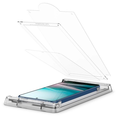 Szkło hybrydowe Spigen ELITE SHIELD EZ FIT na Samsung Galaxy S25 - przezroczyste Szkło hybrydowe Spigen ELITE SHIELD EZ FIT na Samsung Galaxy S25 - przezroczyste