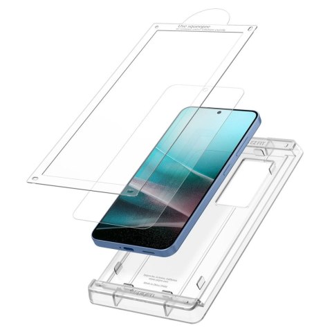 Szkło hybrydowe Spigen ELITE SHIELD EZ FIT na Samsung Galaxy S25 - przezroczyste Szkło hybrydowe Spigen ELITE SHIELD EZ FIT na Samsung Galaxy S25 - przezroczyste