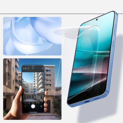 Szkło hybrydowe Spigen ELITE SHIELD EZ FIT na Samsung Galaxy S25 - przezroczyste Szkło hybrydowe Spigen ELITE SHIELD EZ FIT na Samsung Galaxy S25 - przezroczyste