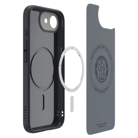 Etui Spigen Nano Pop MagSafe na iPhone 16e - czarny mat Etui Spigen Nano Pop MagSafe na iPhone 16e - czarny mat