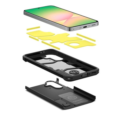 Etui Spigen Tough Armor na Samsung Galaxy A56 5G - czarne Etui Spigen Tough Armor na Samsung Galaxy A56 5G - czarne