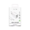 Ładowarka sieciowa Puro PROLITE 10W 2x USB-A + kabel USB-A - USB-C 1.2m - biała Ładowarka sieciowa Puro PROLITE 10W 2x USB-A + kabel USB-A - USB-C 1.2m - biała