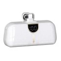 Powerbank Dudao K20SL 5000mAh mini ze złączami Lightning / USB-C - biały Powerbank Dudao K20SL 5000mAh mini ze złączami Lightning / USB-C - biały