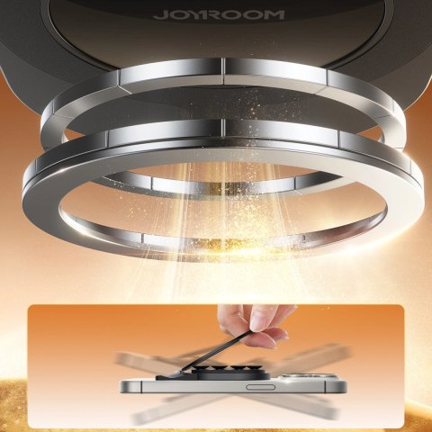 Uchwyt na smartfona z podstawką i przyssawkami Joyroom JR-ZS418 z MagSafe - czarny Uchwyt na smartfona z podstawką i przyssawkami Joyroom JR-ZS418 z MagSafe - czarny
