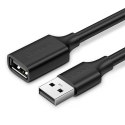 Ugreen kabel przedłużacz USB (męski) - USB (żeński) 2.0 480Mb/s 3m czarny (US103) Ugreen kabel przedłużacz USB (męski) - USB (żeński) 2.0 480Mb/s 3m czarny (US103)