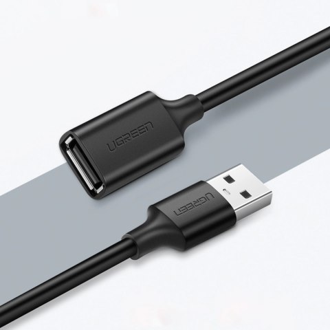 Ugreen kabel przedłużacz USB (męski) - USB (żeński) 2.0 480Mb/s 3m czarny (US103) Ugreen kabel przedłużacz USB (męski) - USB (żeński) 2.0 480Mb/s 3m czarny (US103)