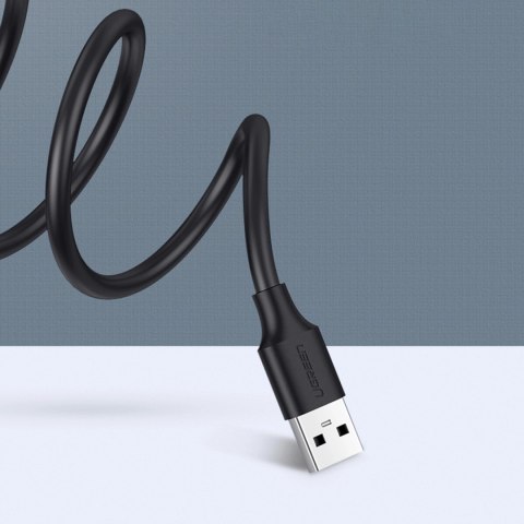 Ugreen kabel przedłużacz USB (męski) - USB (żeński) 2.0 480Mb/s 3m czarny (US103) Ugreen kabel przedłużacz USB (męski) - USB (żeński) 2.0 480Mb/s 3m czarny (US103)