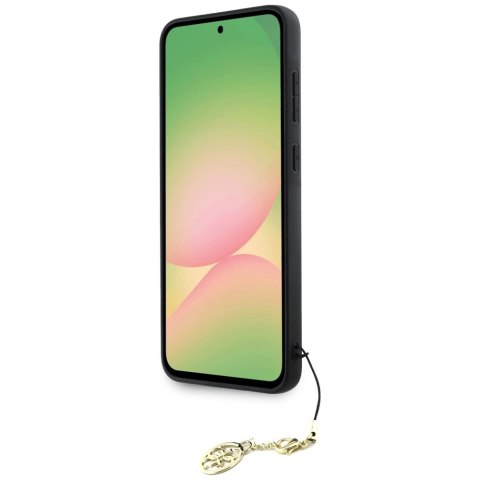 Etui Guess 4G Charms Collection na Samsung Galaxy A56 - czarne Etui Guess 4G Charms Collection na Samsung Galaxy A56 - czarne