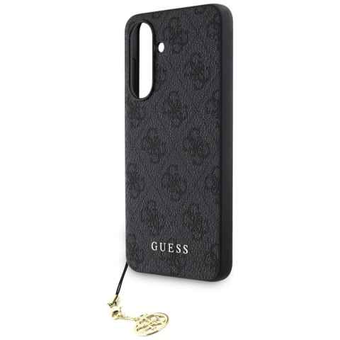 Etui Guess 4G Charms Collection na Samsung Galaxy A56 - czarne Etui Guess 4G Charms Collection na Samsung Galaxy A56 - czarne
