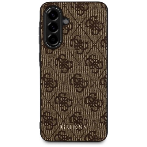 Etui Guess 4G Metal Gold Logo na Samsung Galaxy A36 - brązowe Etui Guess 4G Metal Gold Logo na Samsung Galaxy A36 - brązowe