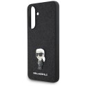 Etui Karl Lagerfeld Fixed Glitter Ikonik Logo Metal Pin na Samsung Galaxy A36 - czarne