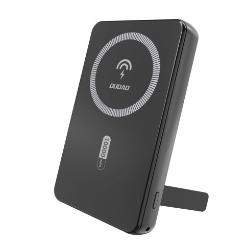 Powerbank Dudao K14S+ 10000mAh 20W USB-A / USB-C / MagSafe z podstawką - czarny Powerbank Dudao K14S+ 10000mAh 20W USB-A / USB-C / MagSafe z podstawką - czarny