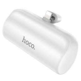 HOCO powerbank 5000 mAh z wbudowanym złączem Lightning 2A J106 biały