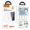 HOCO powerbank 5000 mAh z wbudowanym złączem Lightning 2A J106 biały HOCO powerbank 5000 mAh z wbudowanym złączem Lightning 2A J106 biały