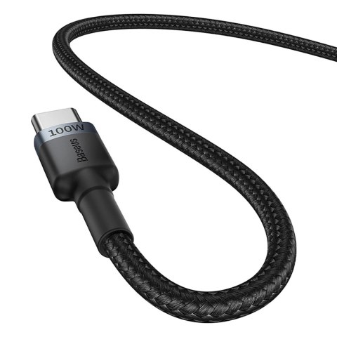Kabel Baseus Cafule USB-C / USB-C 100W 2 m - czerwono-czarny i czarno-szary (2 szt.) Kabel Baseus Cafule USB-C / USB-C 100W 2 m - czerwono-czarny i czarno-szary (2 szt.)