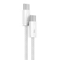 Kabel Baseus Dynamic Series USB-C / USB-C 100W 1 m - biały