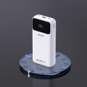 Powerbank Dudao K15Pro 20000mAh 22.5W PD USB-C / USB-A / wbudowane kable Lightning i USB-C - biały Powerbank Dudao K15Pro 20000mAh 22.5W PD USB-C / USB-A / wbudowane kable Lightning i USB-C - biały