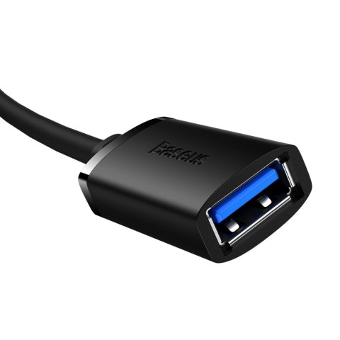 Przedłużacz kabel USB 2.0 1.5m Baseus AirJoy Series - czarny Przedłużacz kabel USB 2.0 1.5m Baseus AirJoy Series - czarny