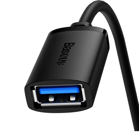 Przedłużacz kabel USB 2.0 1.5m Baseus AirJoy Series - czarny Przedłużacz kabel USB 2.0 1.5m Baseus AirJoy Series - czarny