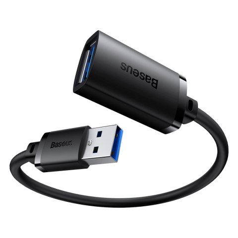 Przedłużacz kabel USB 2.0 1.5m Baseus AirJoy Series - czarny Przedłużacz kabel USB 2.0 1.5m Baseus AirJoy Series - czarny
