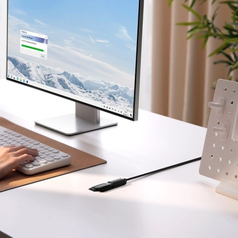 Przedłużacz kabel USB 2.0 1.5m Baseus AirJoy Series - czarny Przedłużacz kabel USB 2.0 1.5m Baseus AirJoy Series - czarny