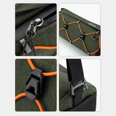 Torba Rockbros 30110054001 rowerowa na kierownicę 2,2 l - zielona Torba Rockbros 30110054001 rowerowa na kierownicę 2,2 l - zielona