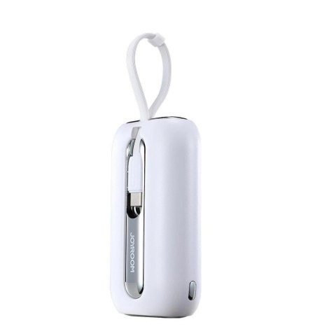 Joyroom mini powerbank 10000mAh Colorful Series 22.5W z 2 wbudowanymi kablami USB C i Lightning biały (JR-L012) Joyroom mini powerbank 10000mAh Colorful Series 22.5W z 2 wbudowanymi kablami USB C i Lightning biały (JR-L012)