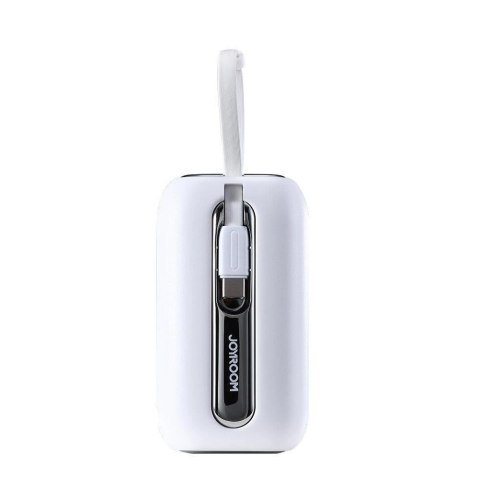 Joyroom mini powerbank 10000mAh Colorful Series 22.5W z 2 wbudowanymi kablami USB C i Lightning biały (JR-L012) Joyroom mini powerbank 10000mAh Colorful Series 22.5W z 2 wbudowanymi kablami USB C i Lightning biały (JR-L012)